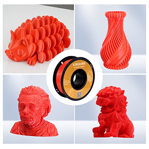 Red 1kg PLA Filament with 0.03mm Accuracy