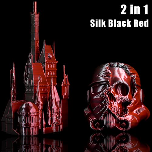 Silk Black and Red Dual Color Filament