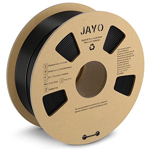 Black PLA+ 3D Printer Filament - 1.75mm