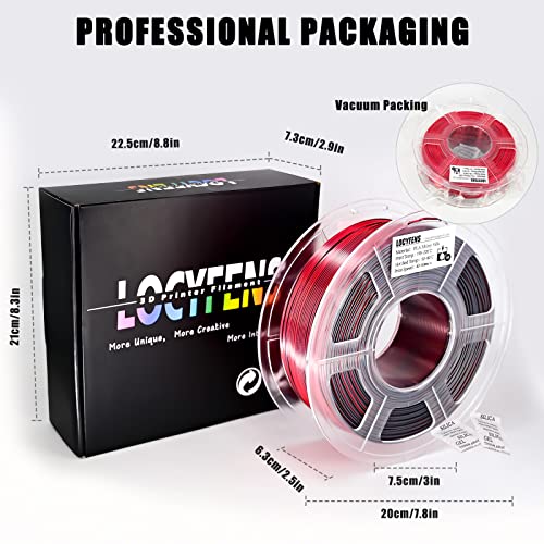 Silk Black and Red Dual Color Filament