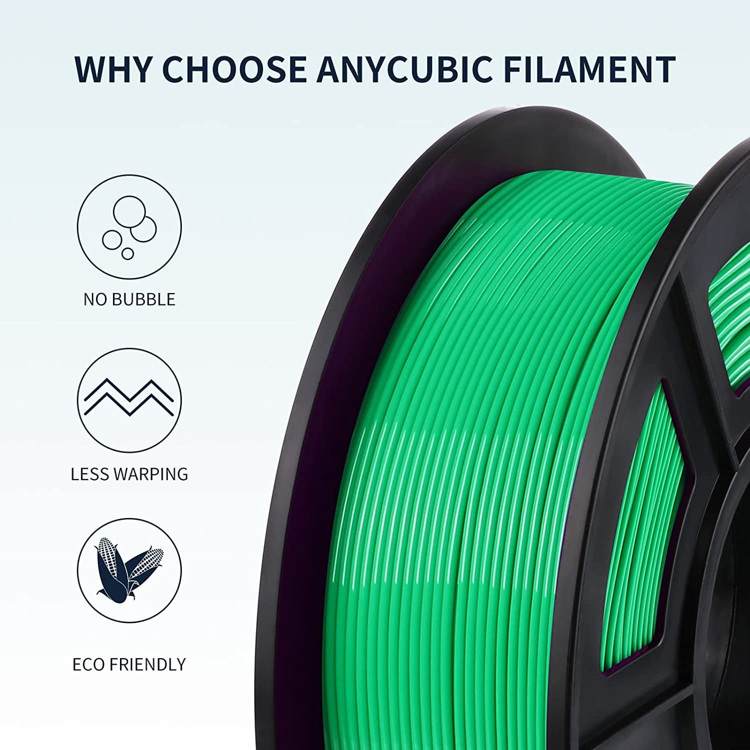 ANYCUBIC 1KG PLA 3D Printer Filament Bundle