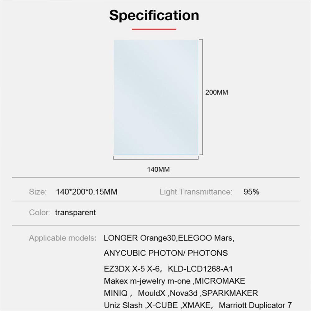 High Precision DLP Resin Release Film