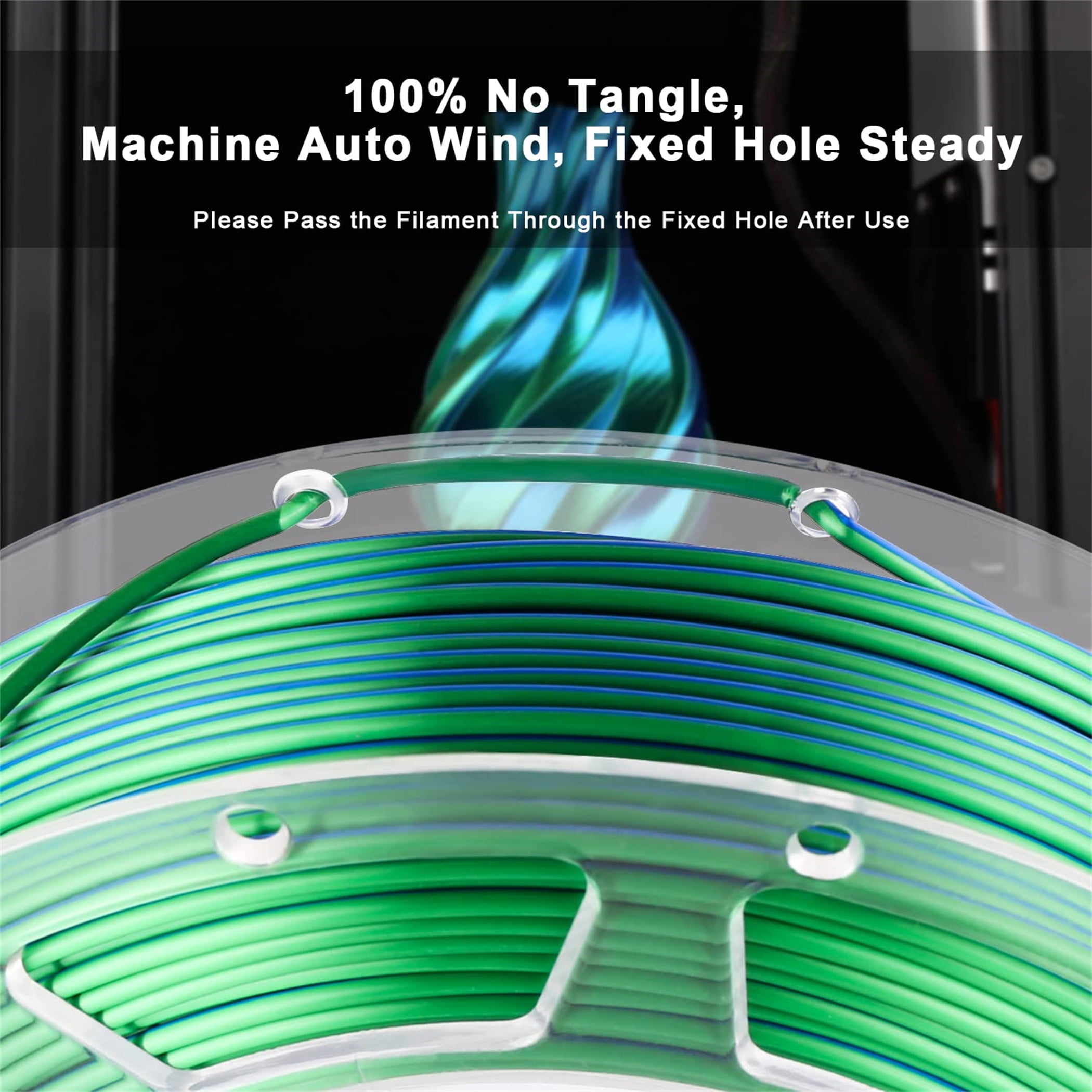 AMOLEN 3D Printer Dual Color Filament Bundle
