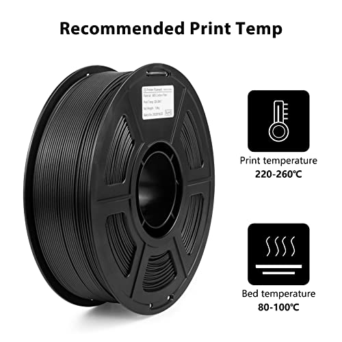 Carbon Fiber 3D Printer Filament 1.75mm Black