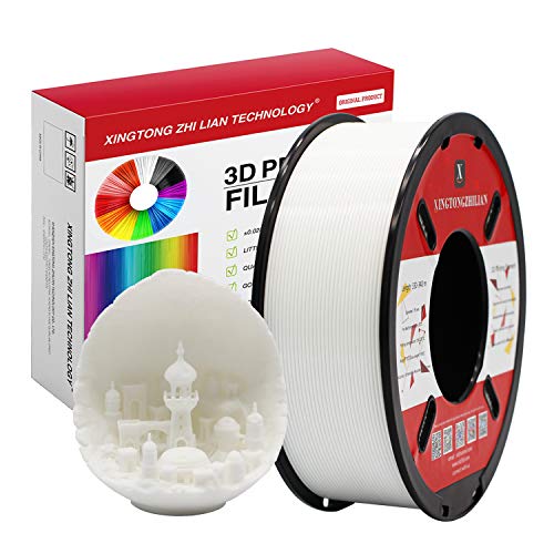 1.75mm White PLA Filament - 1kg Spool