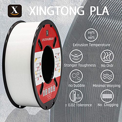 1.75mm White PLA Filament - 1kg Spool