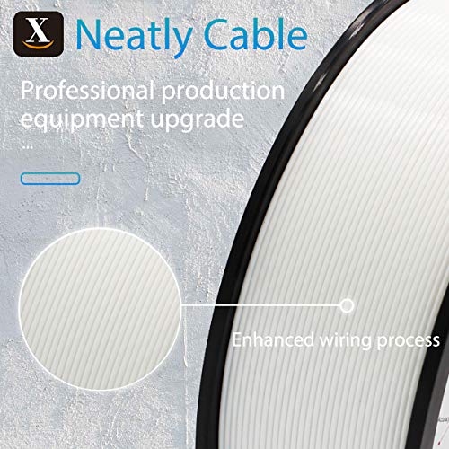 1.75mm White PLA Filament - 1kg Spool