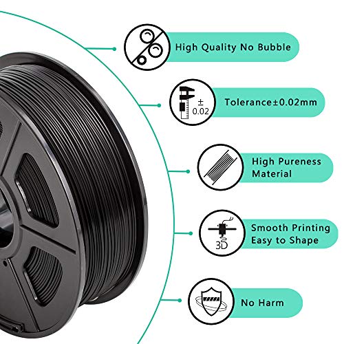 SUNLU High Heat Resistant ABS Filament Black