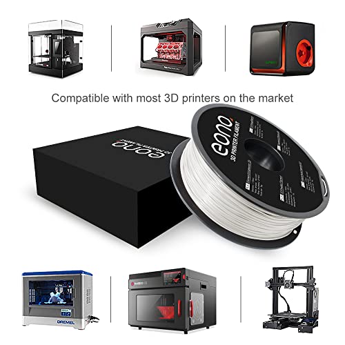 Eono PLA+ 3D Printer Filament 1.75mm White
