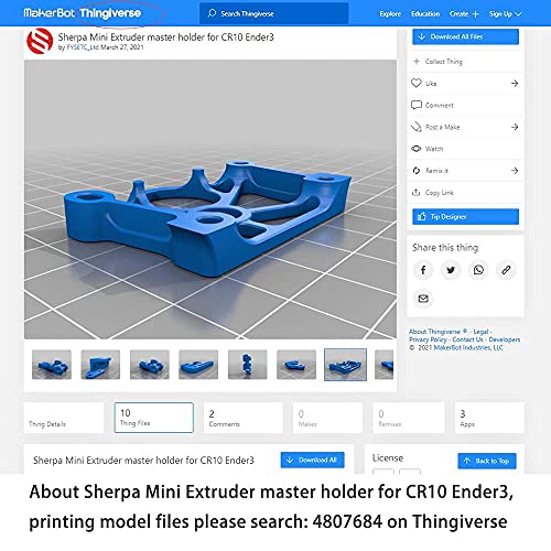 Lightweight FYSETC Sherpa Mini Extruder V1.5 Kit