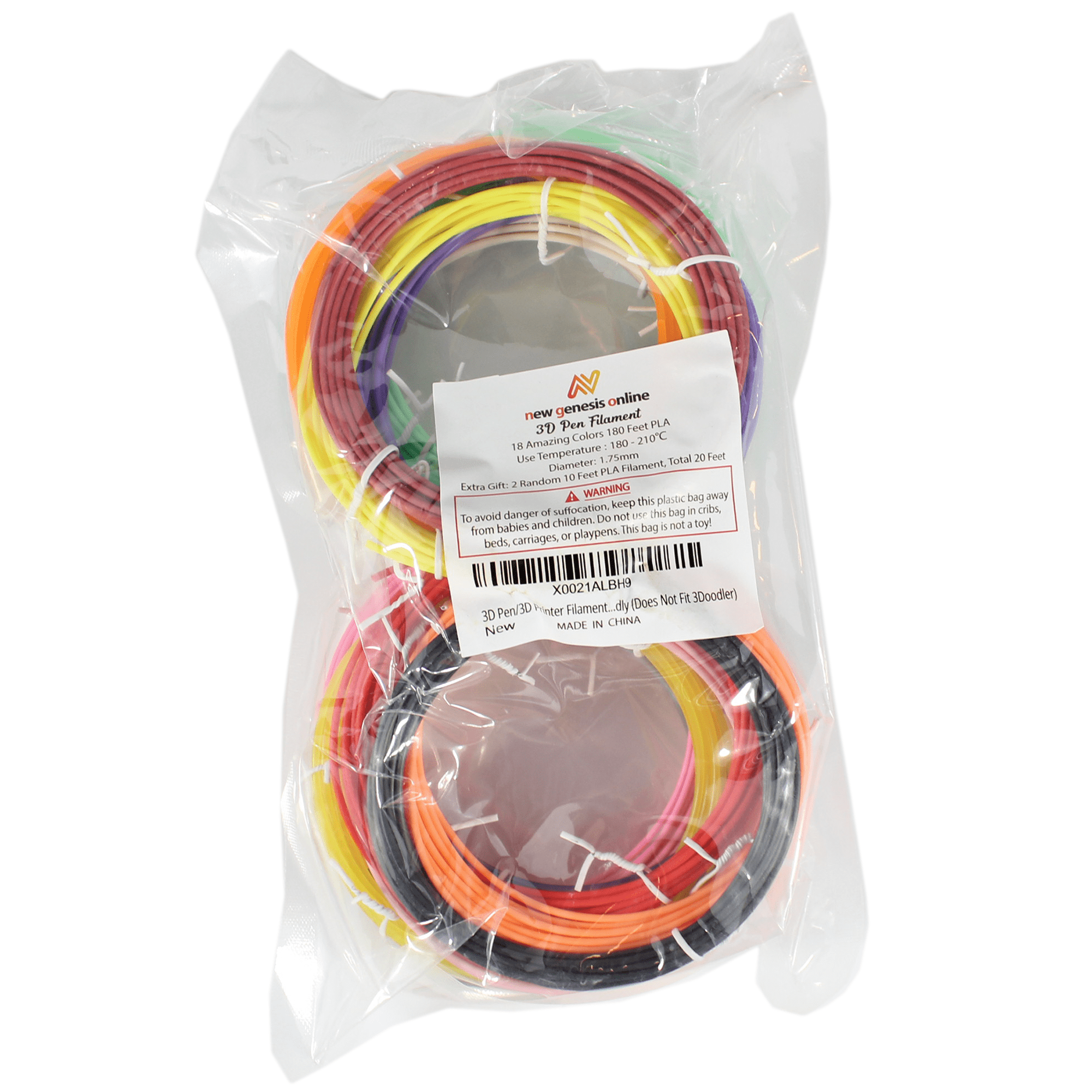 18 Color 1.75 mm PLA Filament Refills