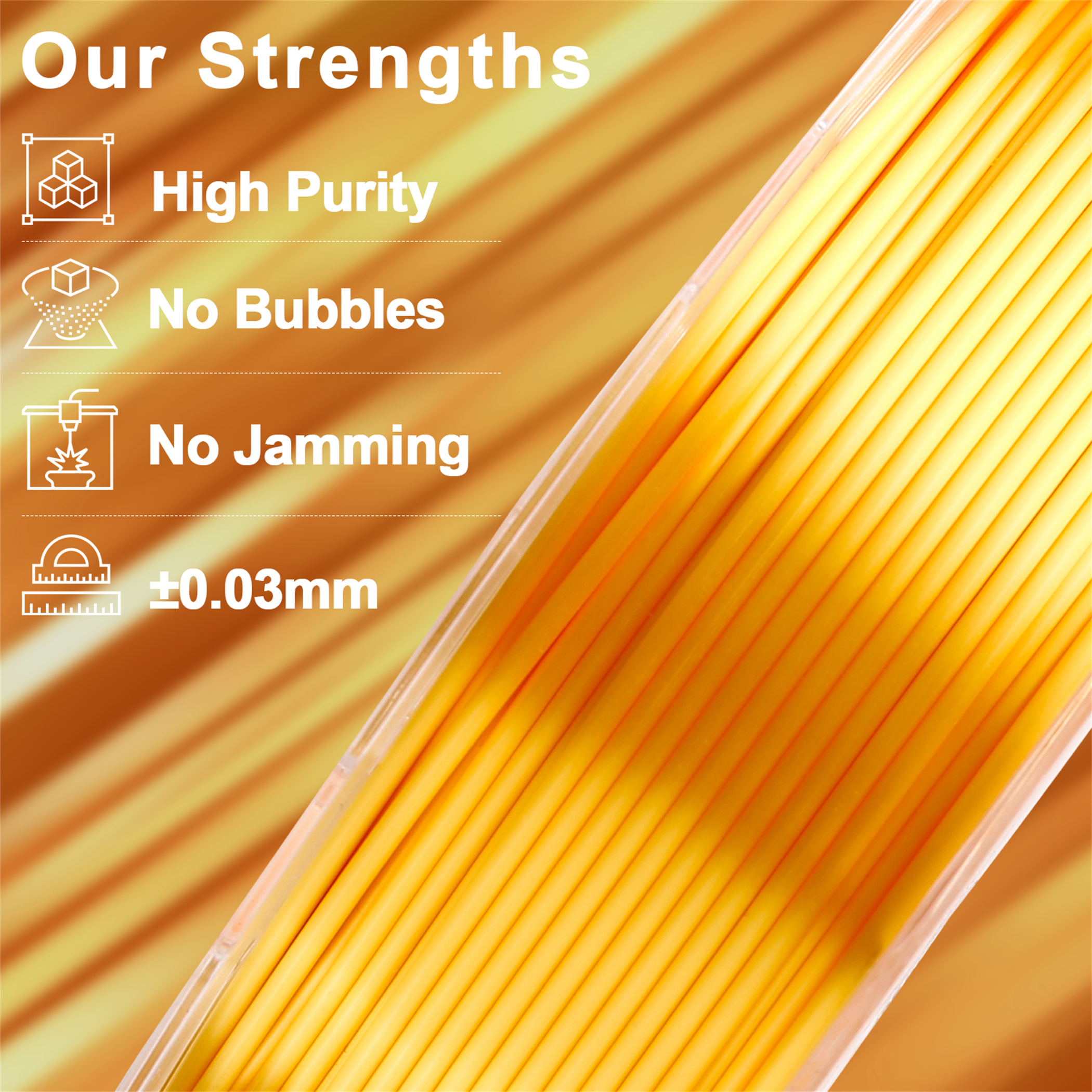 AMOLEN Silk Filament Bundle, 1.75mm - 4 Colors