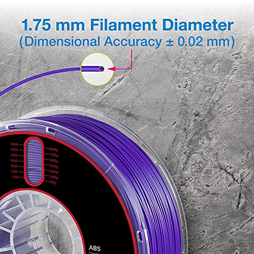Purple ABS 3D Printer Filament 1.75mm, 1kg Spool