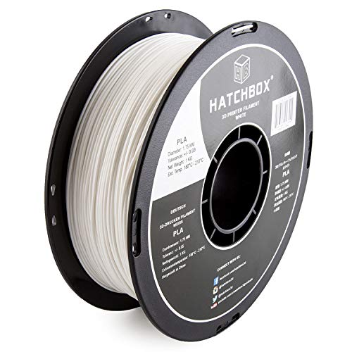 1KG White PLA 3D Filament, +/-0.03mm Accuracy