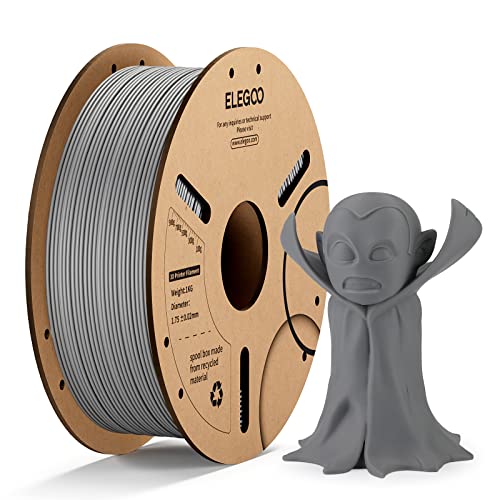 1KG Grey PLA 3D Printing Filament, +/- 0.02mm Accuracy