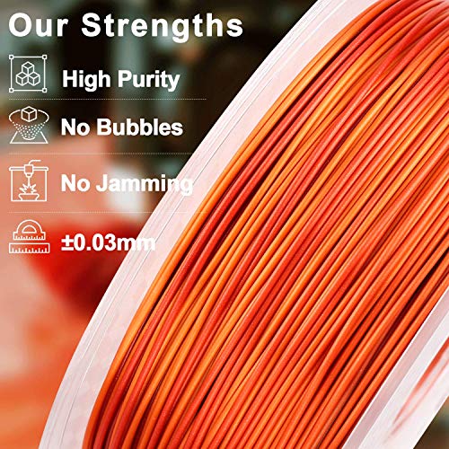 Gradient Silk PLA 3D Printer Filament