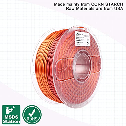 Gradient Silk PLA 3D Printer Filament