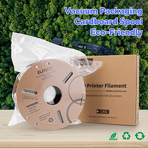 1KG Grey PLA 3D Printing Filament, +/- 0.02mm Accuracy