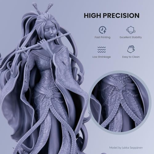 ELEGOO Water Washable 3D Printer Resin (Ceramic Grey)