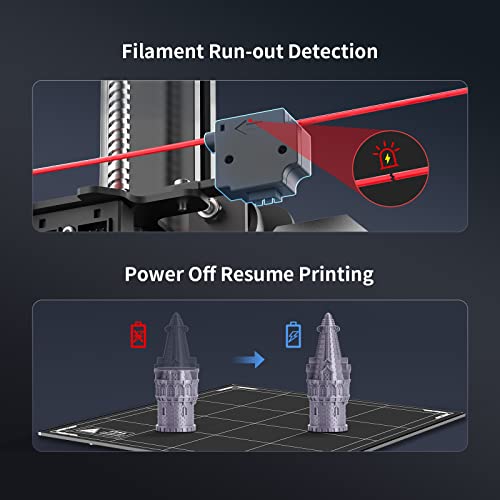 Large 3D Printer with Auto-Leveling & Filament Detection