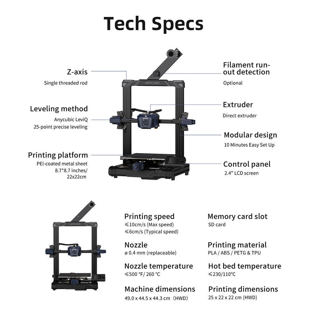 Anycubic Kobra Neo 3D Printer - Fast & Reliable