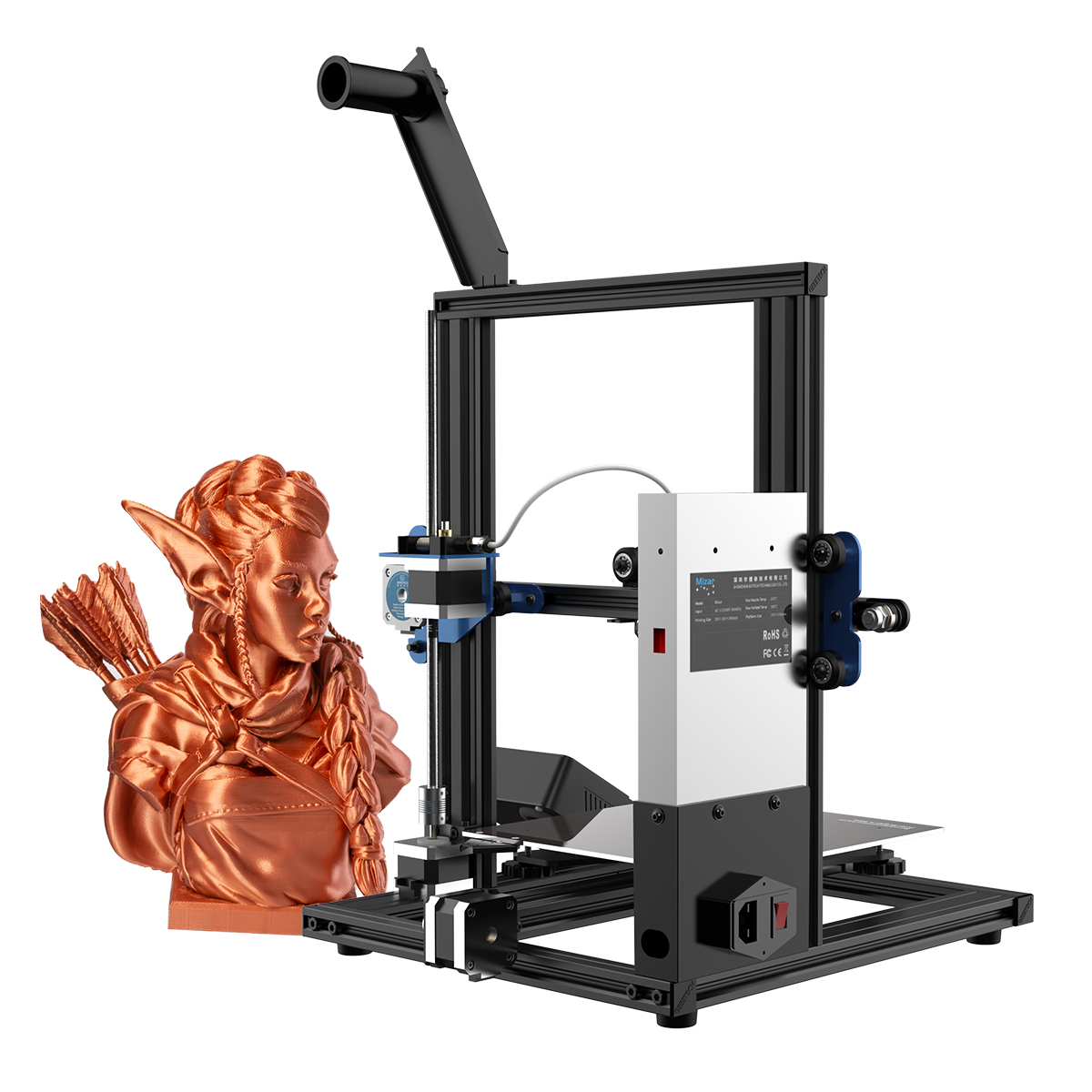 Mizar FDM 3D Printer with Touch Screen