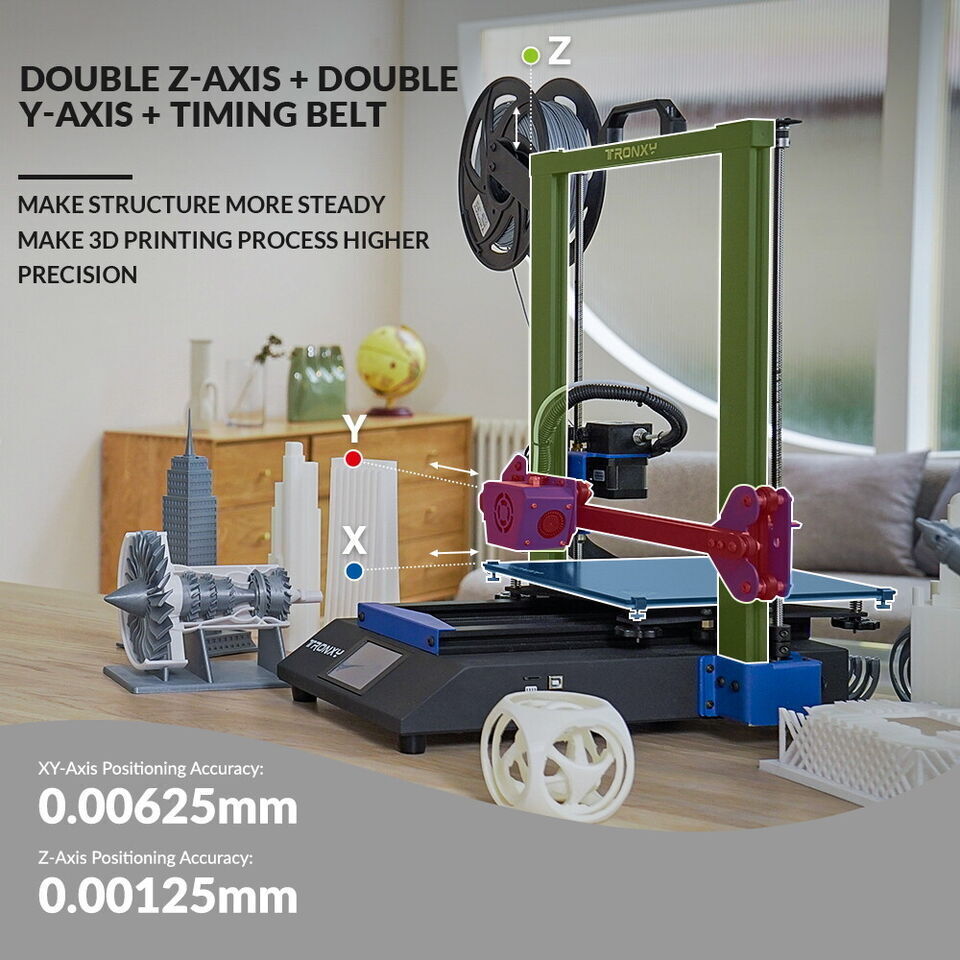 Tronxy 3-in-1 3D Printer with Laser Engraving