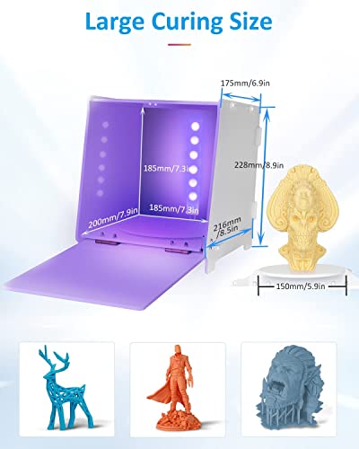 UV Curing Box for 3D Resin Printing