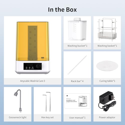 UV Resin 3D Printing Wash & Cure Station