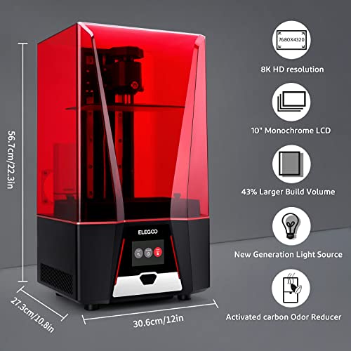 ELEGOO Saturn 2 MSLA 3D Printer with Monochrome LCD