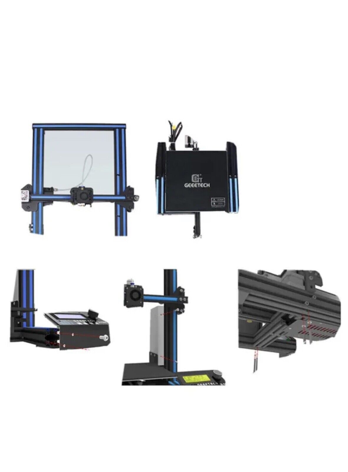 Geeetech FDM 3D Printer A10M Dual Extruder  Filament Sensor Mix-color from UK
