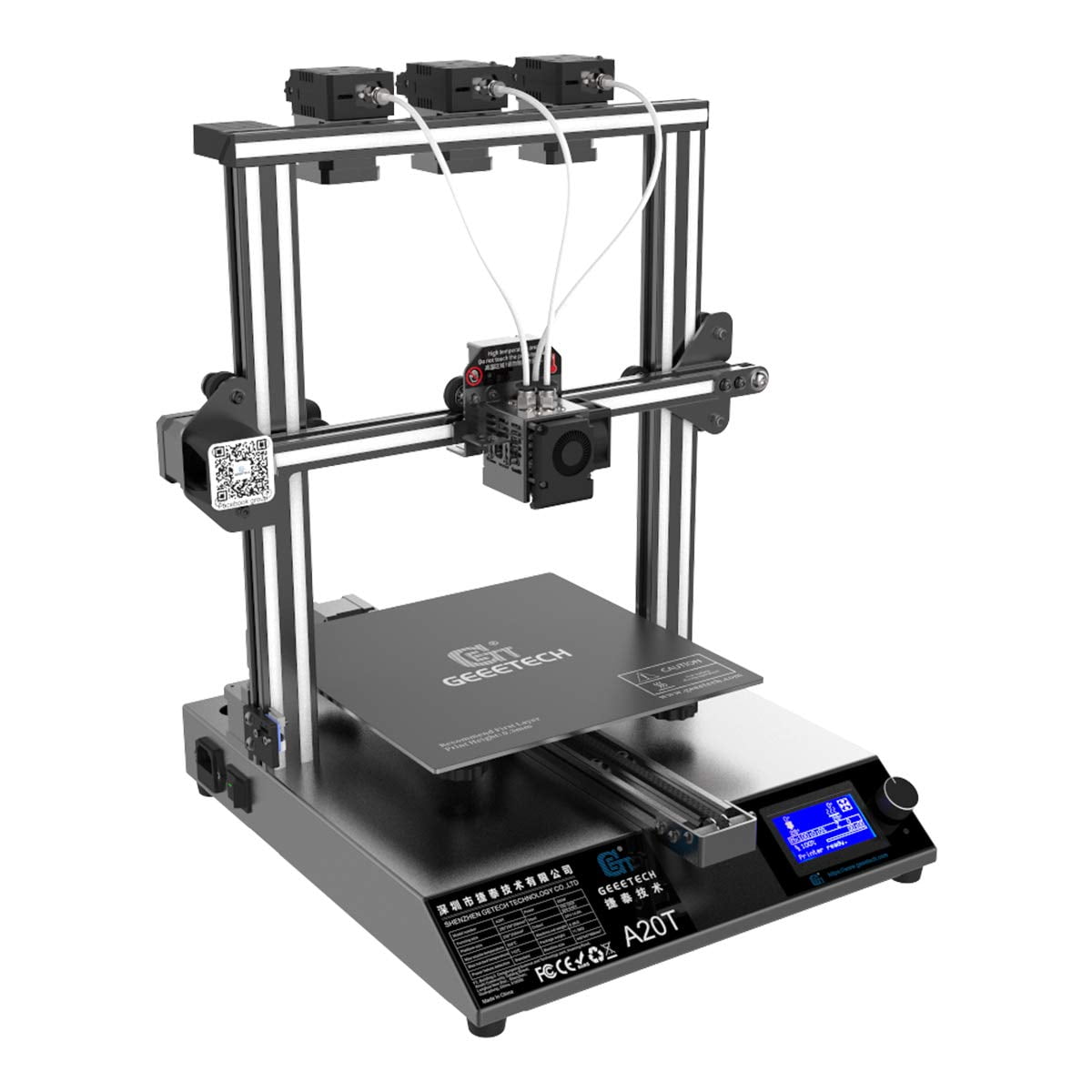 GEEETECH A20T Triple Color Mixing 3D Printer Upgraded
