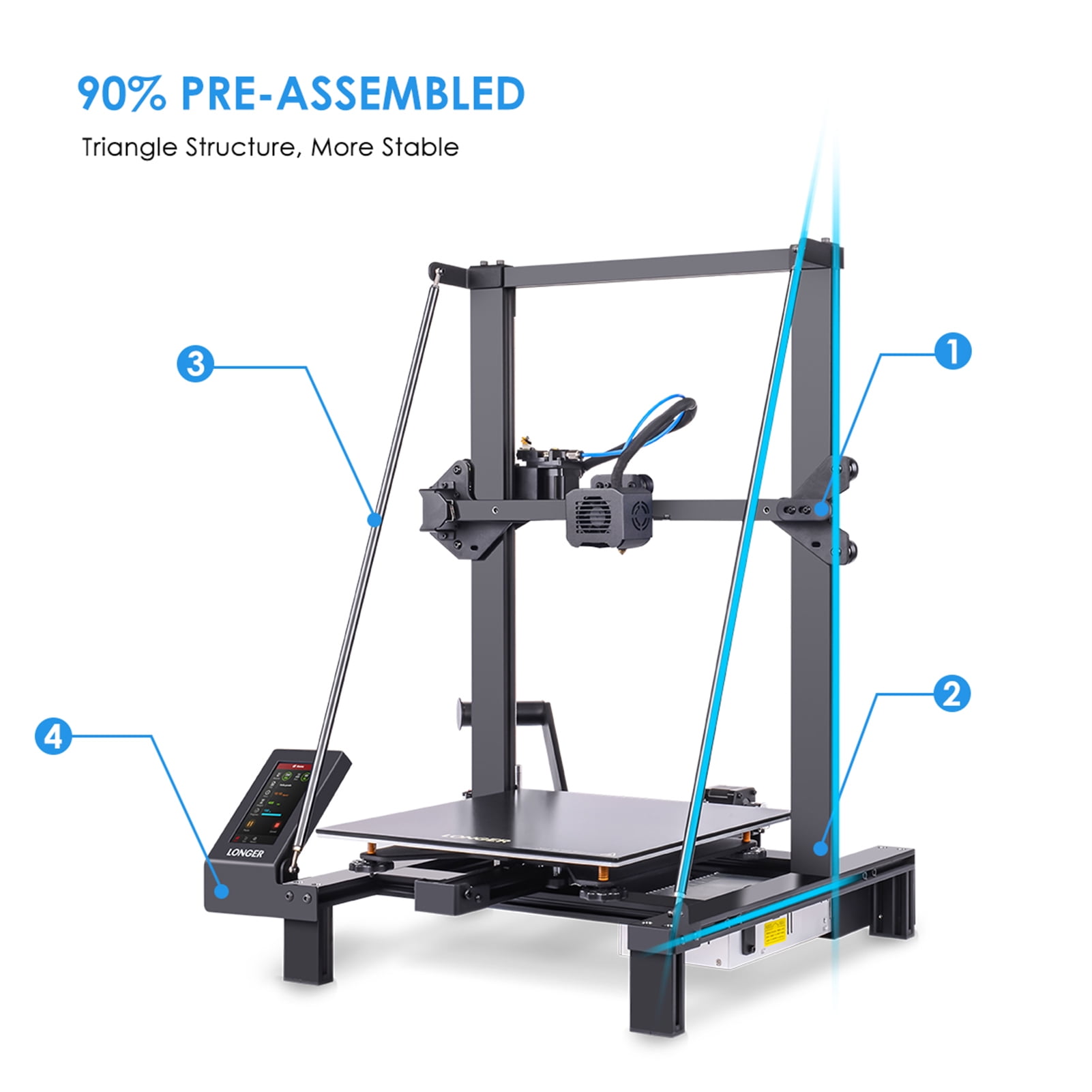 LONGER LK5 Pro FDM 3D Printer - Large Format