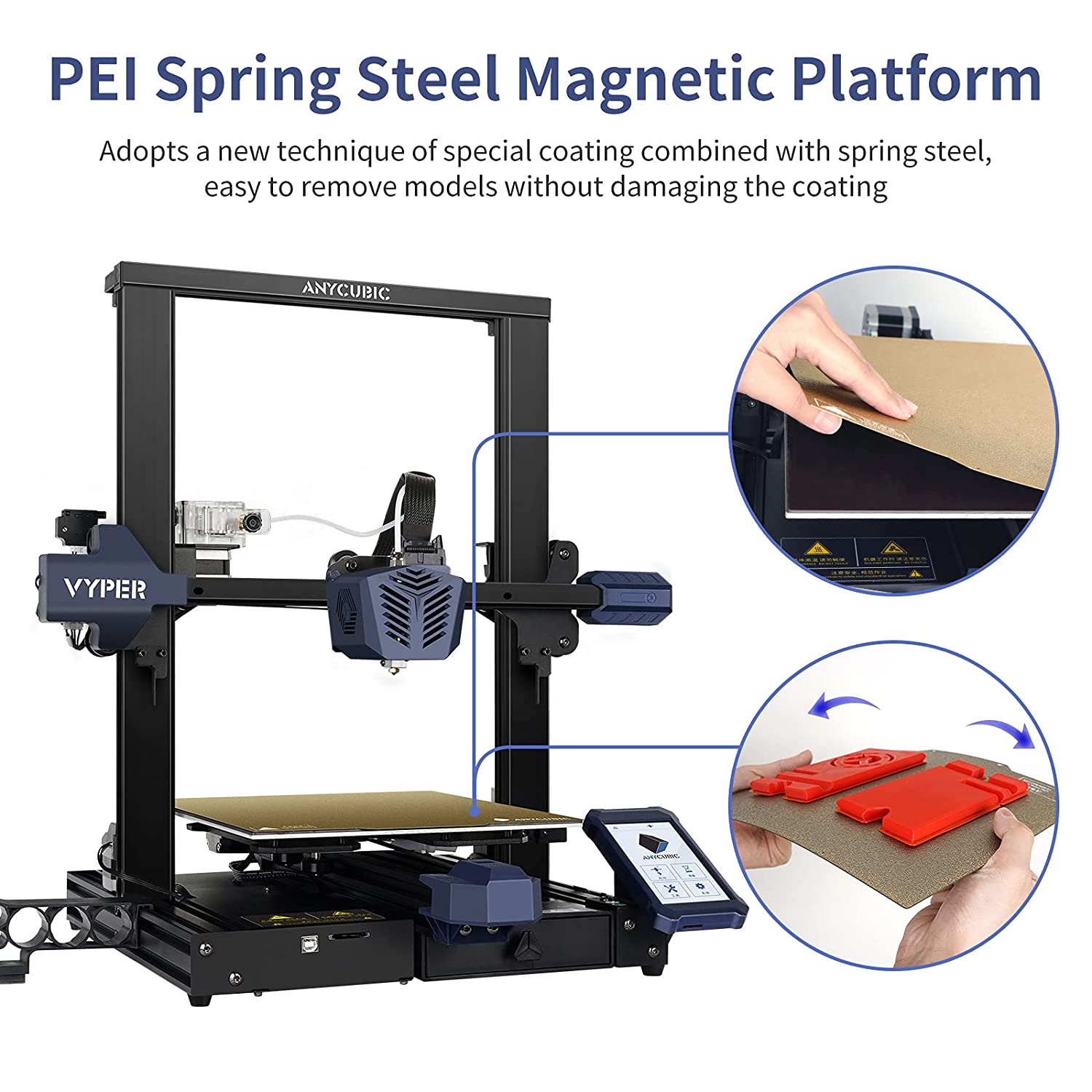 ANYCUBIC Vyper Silent FDM 3D Printer 9.6"x9.6"x10.2