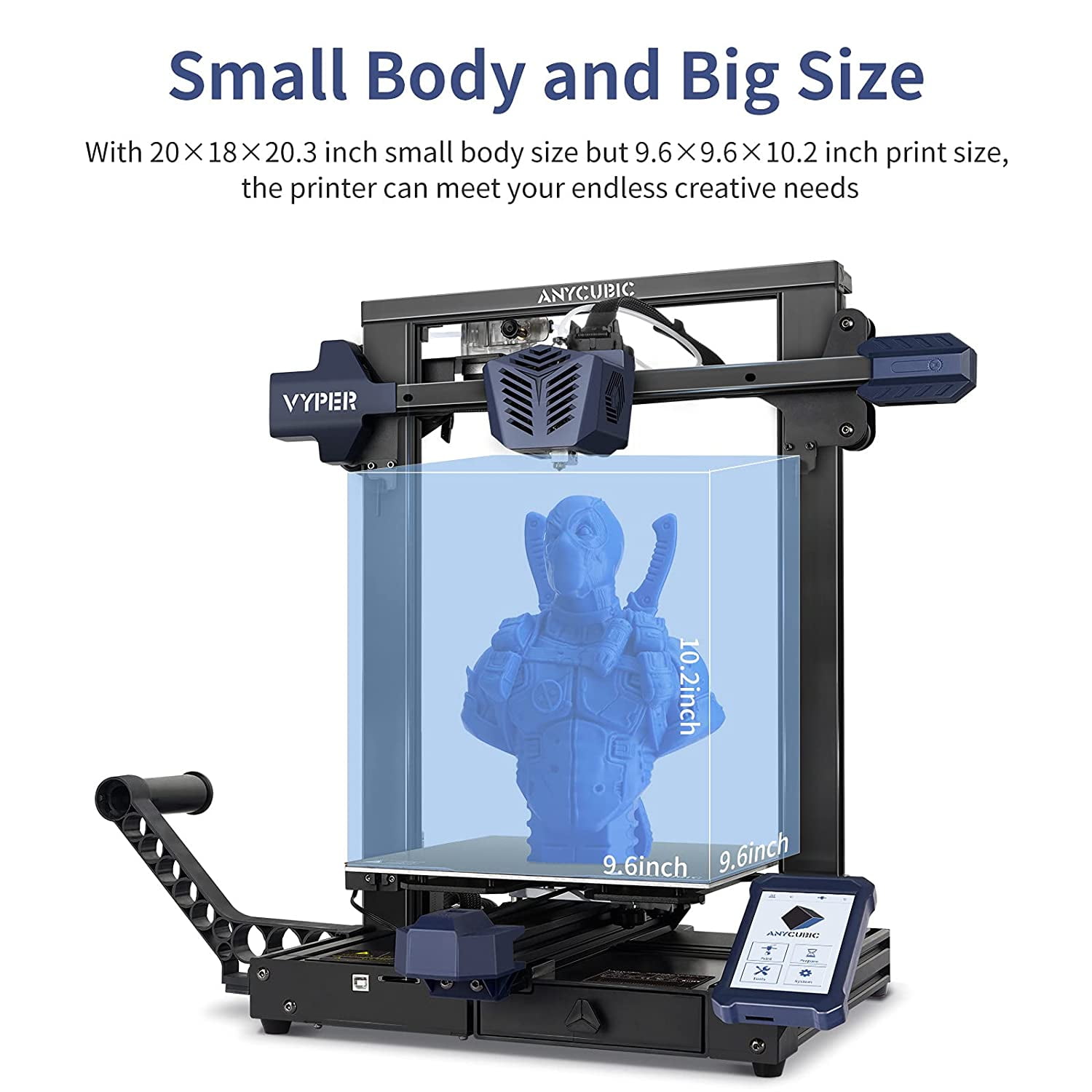 ANYCUBIC Vyper Silent FDM 3D Printer 9.6"x9.6"x10.2