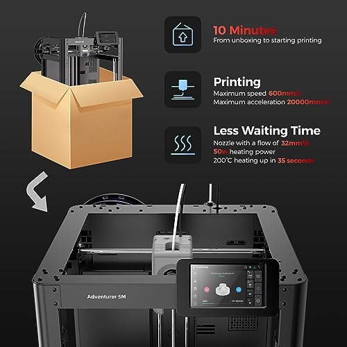 Flashforge Adventurer 5M 3D Printer with Auto Leveling