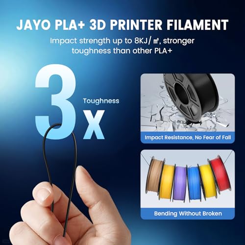 JAYO 1.75mm Tough PLA+ Filament - Black 1.1KG