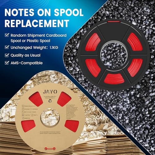 JAYO 1.75mm Tough PLA+ Filament - Black 1.1KG