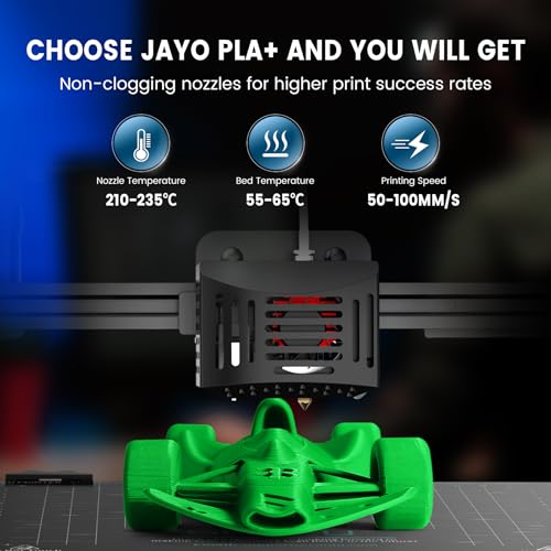 JAYO 1.75mm Tough PLA+ Filament - Black 1.1KG