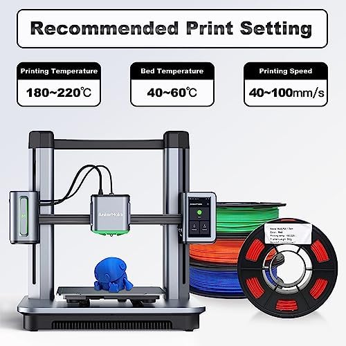 YOUSU 1.75mm PLA Plus Filament Pack of 4