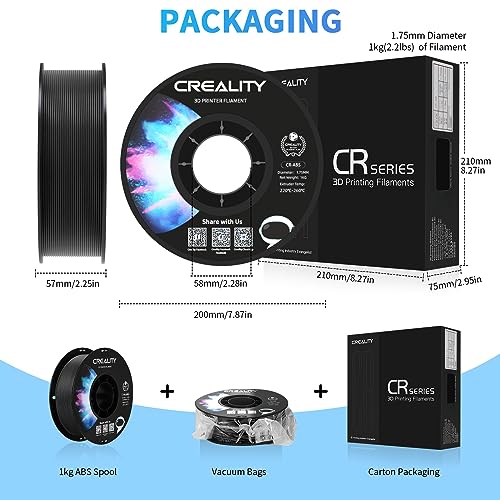 Creality 1.75mm ABS Filament Black - 1kg Spool
