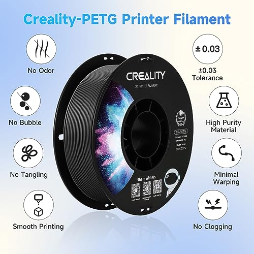 Creality PETG 3D Printer Filament 1.75mm Black