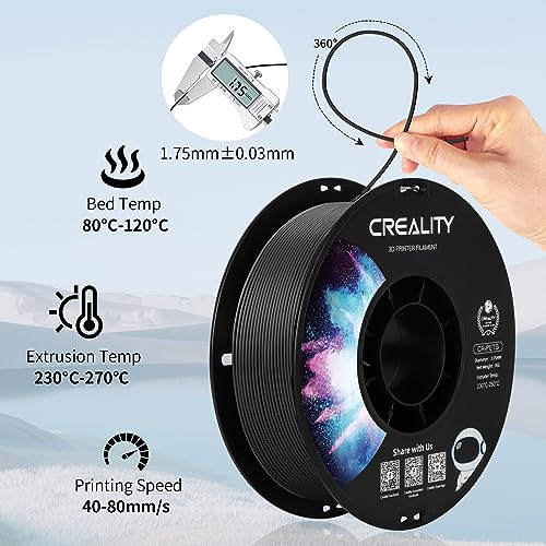 Creality PETG 3D Printer Filament 1.75mm Black