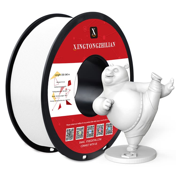 High-Speed White PETG 3D Printer Filament, 1kg