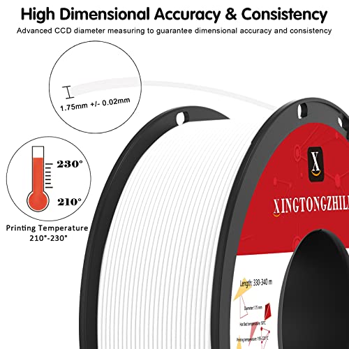 High-Speed White PETG 3D Printer Filament, 1kg