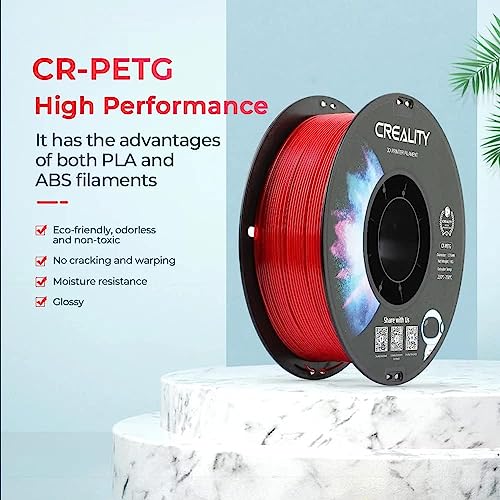 Creality CR-PETG 1.75mm Glossy 3D Filament - Black