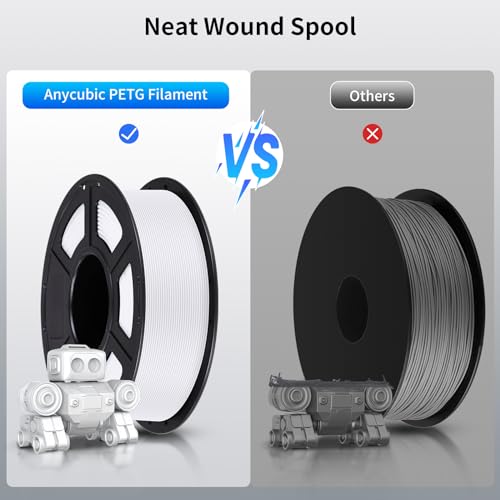 ANYCUBIC 1.75mm PETG Filament, 1KG Spool