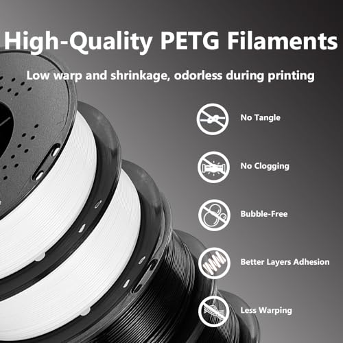 PETG 1.75mm Filament Bundle for FDM Printers