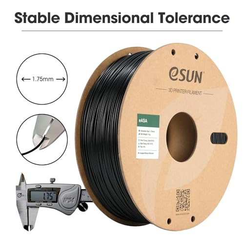 eSUN ASA 1.75mm Weather Resistant Filament - Black