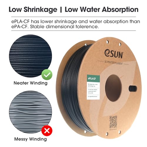 eSUN 1.75mm ePLA-CF Carbon Fiber Filament